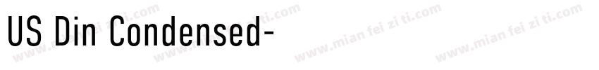 US Din Condensed字体转换